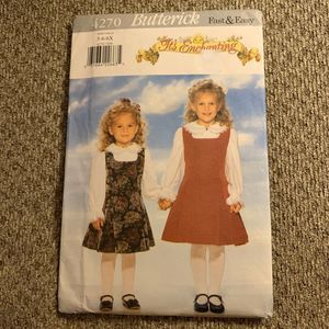 Butterick 4270 Sewing Pattern Its Enchanting Girls Jumper Top Size 5 6 6X